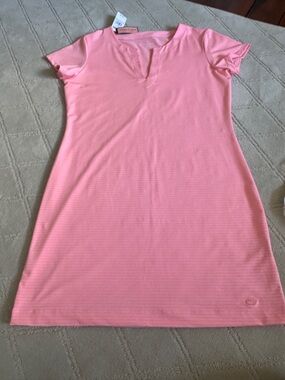 NWT Vineyard Vines Tunic Striped Sankaty dress pink Medium